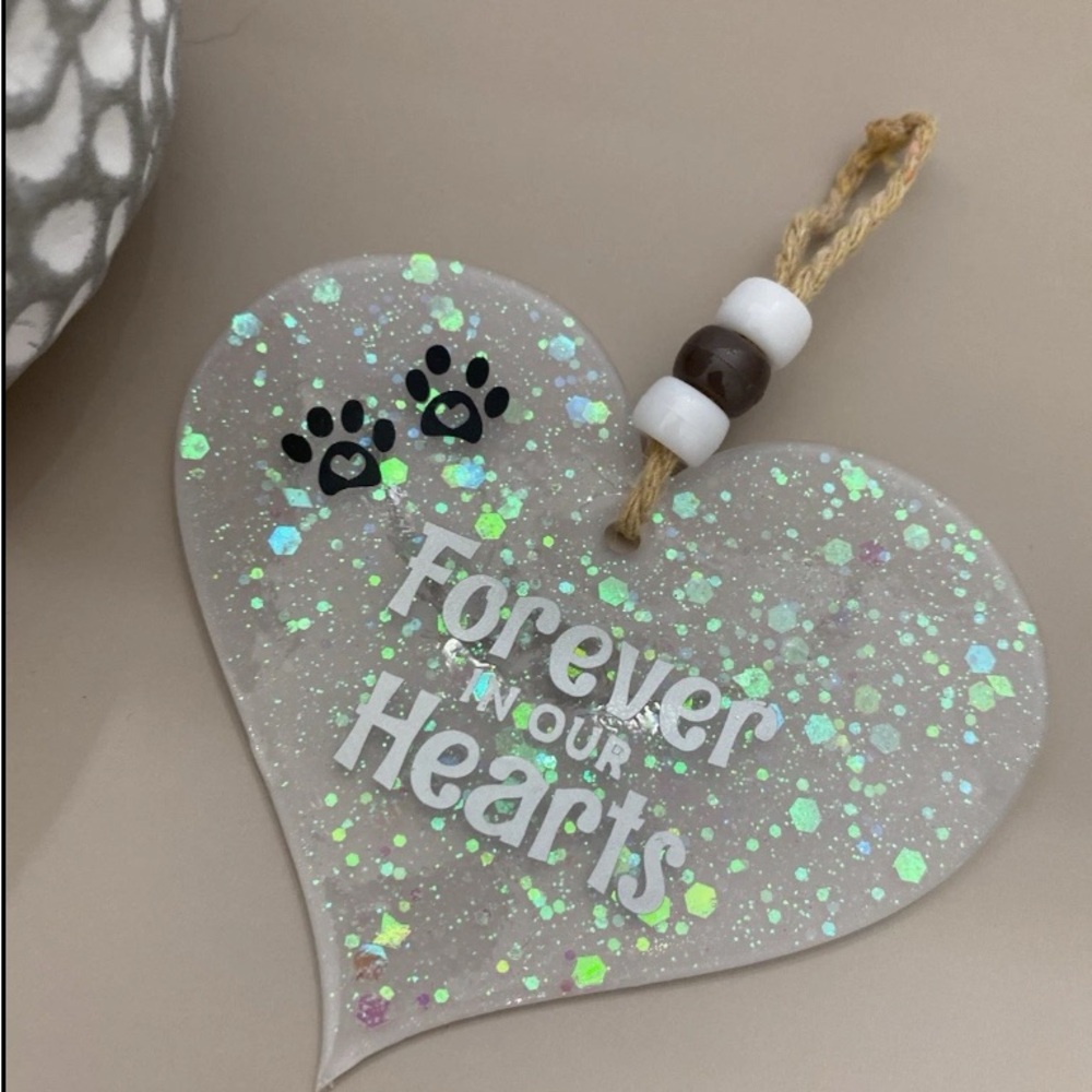 Heart-Shaped Memorial Dog Tag